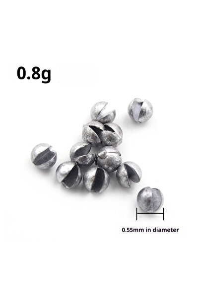 Choice 0.8g per bag 100Pcs Egg Lead Fishing Weights Drop Shot Sinker Bass Rem...