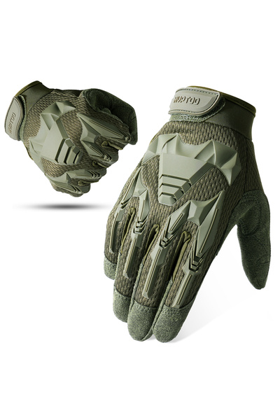Choice L Green Outdoor Tactical Gloves Camo Cycling Glove Sport Hiking Climbi...