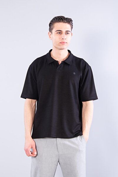 Mckanzie 4029 Collared Buttonless Modal T-Shirt