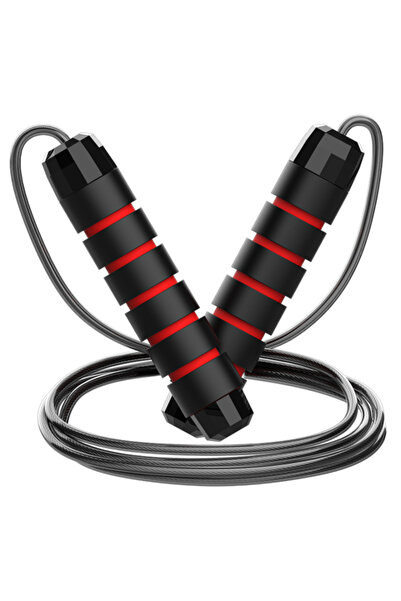 Choice Red The New Jump Rope Steel Wire Skipping Exercise Adjustable Jumping ...