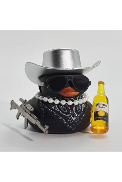 Choice4 Silver Hat Fortunate Duck Car Dashboard Decoration Rich Duck Decorati...