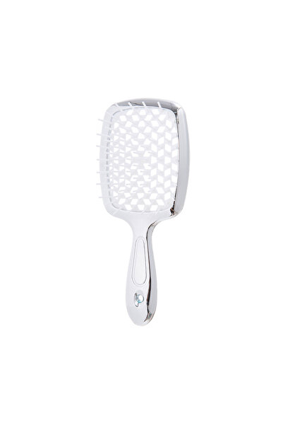 Choice Silver White Square Shape Mesh Comb for Hair Fluffy Detangling Scalp M...