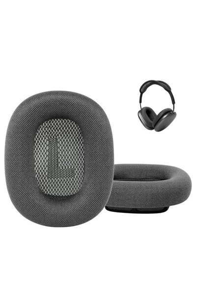 Choice black-fabric Replacement mesh ear pads for AirPods Max earphones magne...