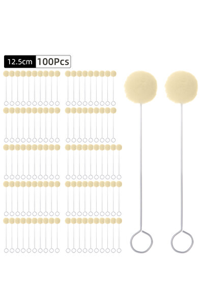 Choice 12.5cm-100Pcs 20-200 Pcs Wool Daubers, Practical Ball Brush Set, Leath...