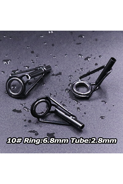 Choice Size10 2.8mm 5Pcs 5Pcs Fishing Rod Tip Guides Repair Kit Stainless Ste...