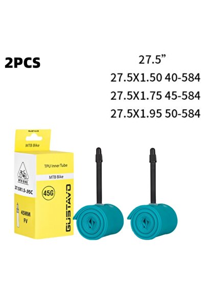 Choice Presta Valve 45mm 1.5-1.95 2PCS 27.5X1.5-1.95 GUSTAVO Ultralight Bike ...