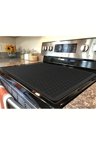 Choice black Extra-Large Silicone Stove Cover - Non-Slip, Heat-Resistant Coun...