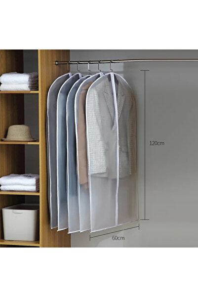 Choice12 2PCS 60x120cm Clothes Hanging Dust Cover Wedding Dress Cover Suit Co...