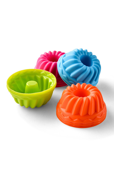 Choice 6pcs color random 6Pcs Silicone Cake Molds Muffin Cake Cups Egg Tart C...