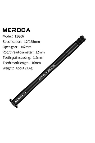 Choice L165 M12x1.5 TL16 Bike Thru Axle Rod For MTB Road Bike12mm 15mm P1.5 F...