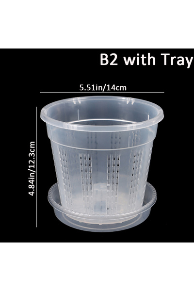 Choice B2 1Pc Household Garden Planter Drainage Pots With Holes Transparent O...