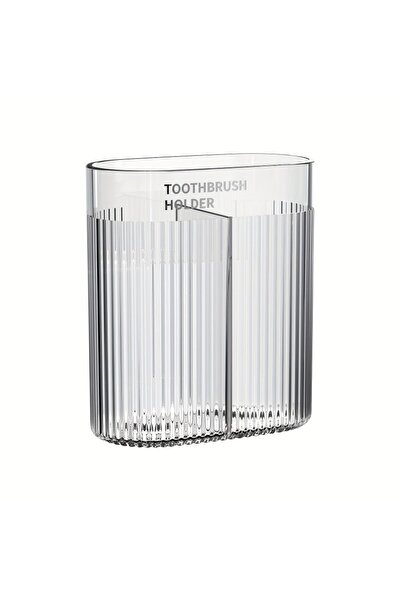 Choice Transparent 1pc Plastic Wall-Mounted Toothbrush Holder, Multi-Function...