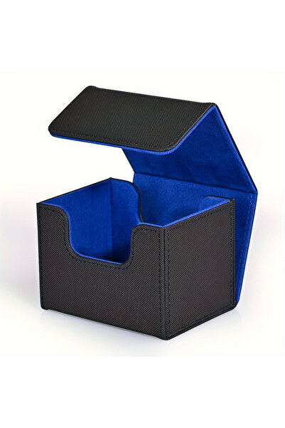 Choice5 CE Black Blue 100+Trading Card Deck Box Storage Holder Organizer Card...