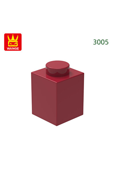 Choice51 about 232pcs 9.Dark Red Wange 232Pcs/Lot 3005 1x1 High 1-Hole Buildi...