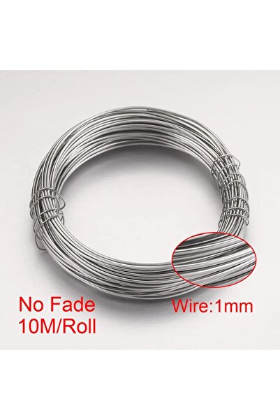 Choice6 Z1277-S10 10M/Roll Stainless Steel Jewelry Wire Components for Jewelr...