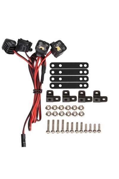 Choice4 4 قطع من مصابيح LED ساطعة من RC لمصابيح أمامية كشاف لسيارة RC Crawler...