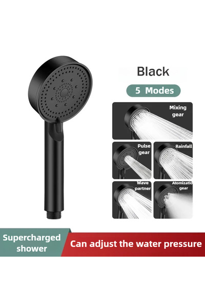 Choice3 Shower head 5 Modes Pressure Boost Shower Head Multifunction Adjustab...