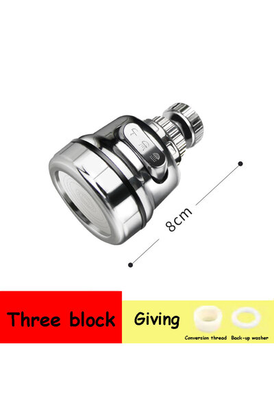 Choice model C Faucet Adapter Aerator 3 Modes 360 Rotatable Bubbler High Pres...