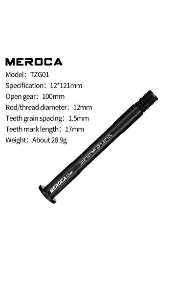 Choice L121 M12x1.5 TL17 Bike Thru Axle Rod For MTB Road Bike12mm 15mm P1.5 F...