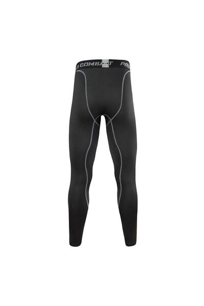 Choice L Multi-line black Leggings Men Gym Running Tights Men Compression Pan...