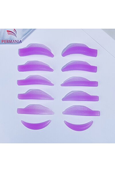 Choice Purple PERMANIA 12Pc New L Curl Silicone Eyelash Perm Pads Rod Lash Li...