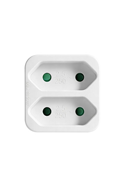 Choice 2P 2 EU Socket,2P,2/3/4 Way,Power Adaptor,Type F to Type C,Extension S...