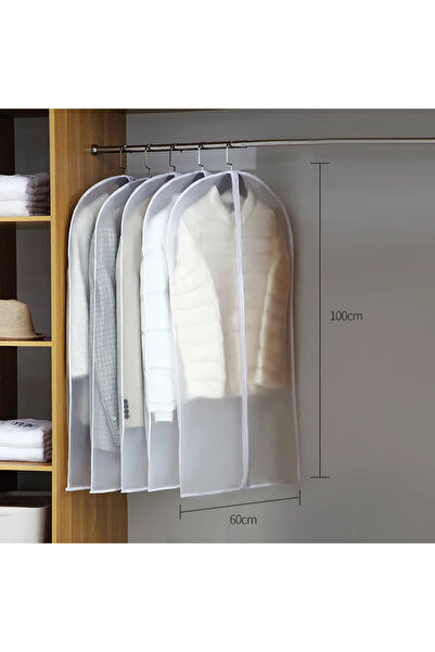 Choice24 2PCS 60x100cm Clothes Hanging Dust Cover Wedding Dress Cover Suit Co...