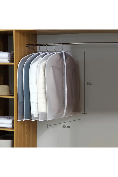 Choice4 1PCS 60x80cm Clothes Hanging Dust Cover Wedding Dress Cover Suit Coat...