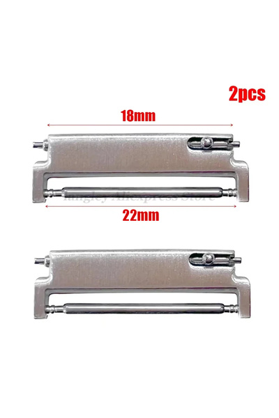 Choice10 Silver-18mm to 22mm 1 Pair Watch Strap Adapter 18mm To 20mm 22mm,20m...