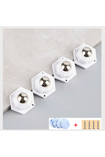 Choice 4Pc white Steel Ball 4Pcs Furniture Casters Wheels 200Kg Heavy Duty Un...
