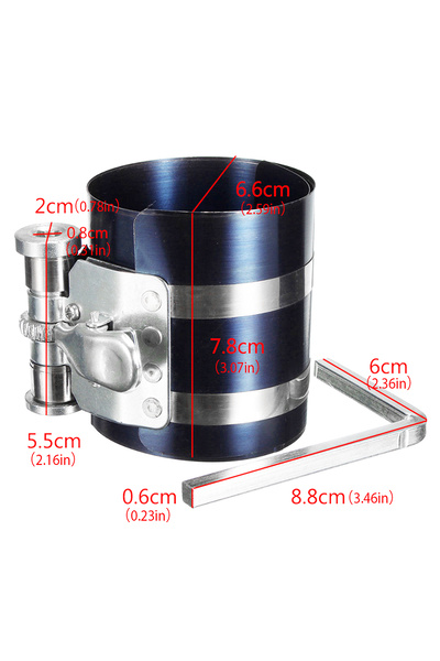 Choice Compressor Piston Ring Compressor Engine Ratchet Type Clamp Band Insta...