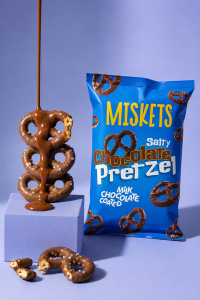 Miskets Sütlü Çikolata Kaplamalı Pretzel 50 gr x 3 Adet