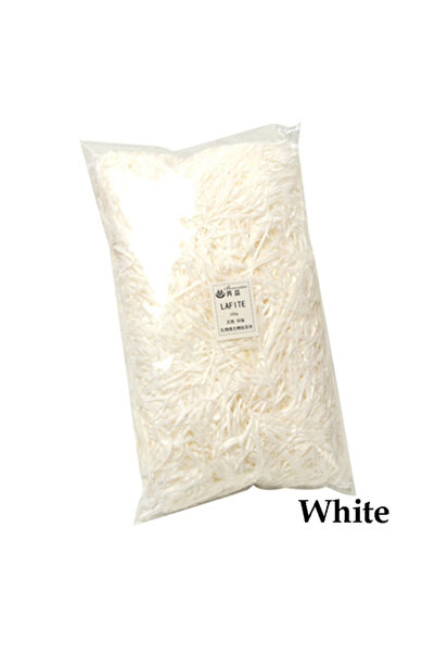 Choice1 White 100g Colorful Shred Crinkle Paper Raffia Shredded Confetti Birt...