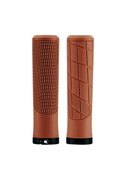 Choice Brown MTB Grips Handles for Bicycle Cuffs Mtb Bike Gauntlet Lock on Ha...