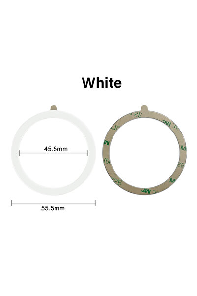 Choice White Universal Magnetic Mobile Phone Ring for Magsafe Accessories Met...