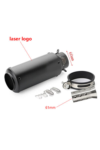 Choice19 Type F2 60mm motorcycle exhaust inox muffler carbon fiber exhaust Un...