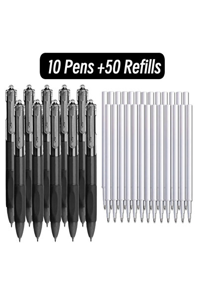 choice2 black black color 0.5mm ST Pen Tip Black Ink Color Student Ballpoint ...