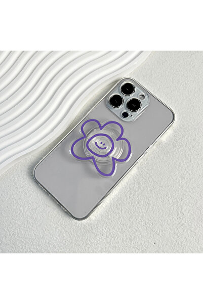Choice PURPLE Original design expression flower mobile phone holder Popular S...