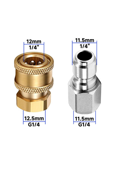 Choice8 F 1/4 Inch Pressure Washer Couplers Quick Connect Male Female Connect...