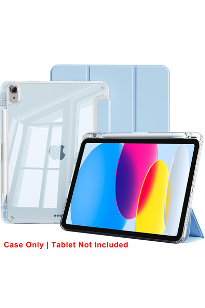 Choice9 iPad 11th 2025 A16 TM-YKL Light Blue Clear Crystal Tablet Case With P...