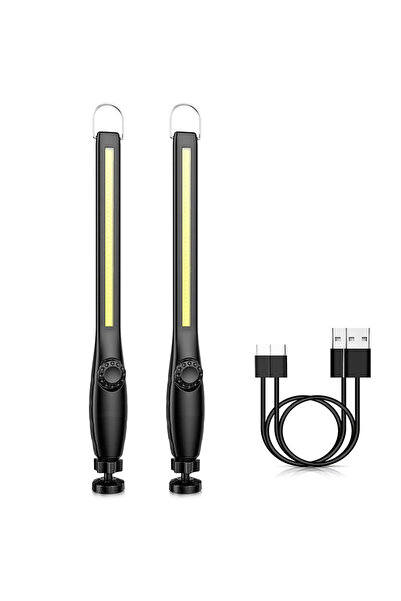 Choice 2PCS 1-10PCS COB LED Flashlight Magnetic Work Light USB Rechargeable T...