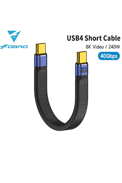 Choice Black 40Gbps USB 4.0 Data Cable 8K 60Hz Type C to USB C Short Cable 24...