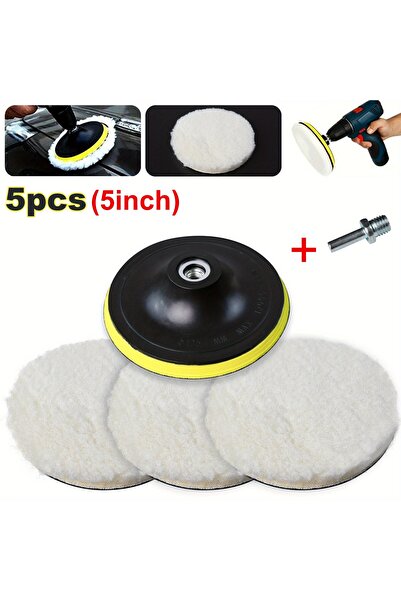Choice1 5 inch 5PCS 7/6/5/4/3inch Car Polishing Waxing Buffing Wheel Pad Car ...