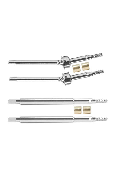 Choice Silver Set 1/18 TRX4M RC Crawler Hardened Steel Driveshaft 5mm Extende...