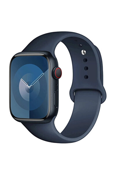 Choice 38mm-40mm-41mm S-M 8 midnight blue Silicone Band For Watch strap 44mm ...