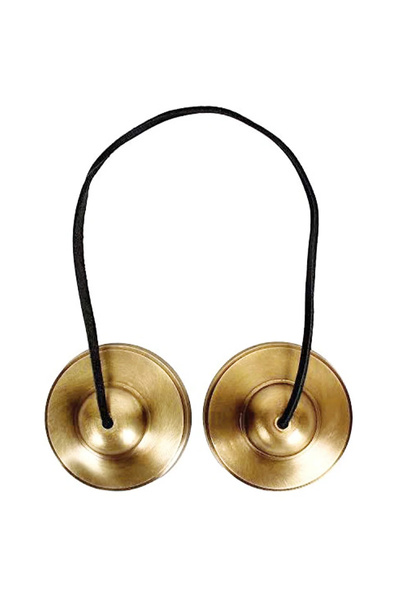 Choice Smooth Tibetan Tingsha Cymbals 2pcs, Meditation Sanskrit Brass Chime B...