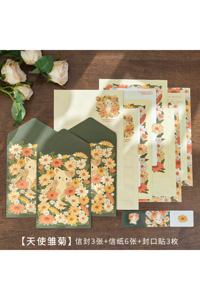 Choice6 F 6 letter paper +3 envelopes Set Planner Stationery Supplies Message...
