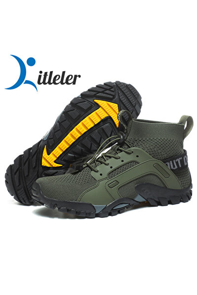Choice 43 darkgreen Aqua Shoes Male 2023 Quick-Drying Anti-Slip Sneakers Moun...