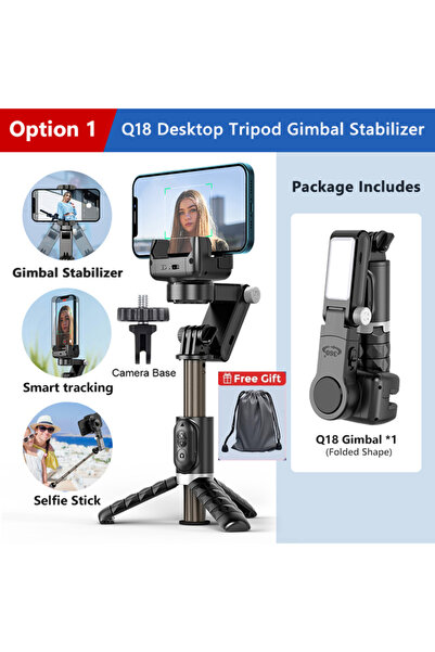 choice2 Q18 Handheld Gimbal Stabilizer Selfie Stick Tripod For iPhone Android...