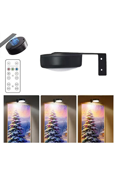 Choice1 1 Light One Remote Battery Operated Led Picture Light 3 Colors Painti...